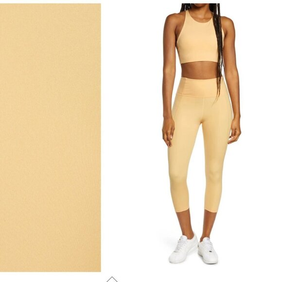 Girlfriend Collective High Waist Capri Leggings Size Medium NWT - Picture 2 of 3